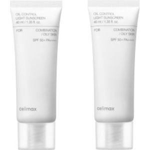 CELIMAX - Oil Control Light Sunscreen SPF50+ PA++++ - 40ml (2ea) Set