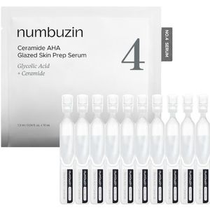 numbuzin - No.4 Ceramide AHA Glazed Skin Prep Serum Trial Kit - 1.3ml*10ea