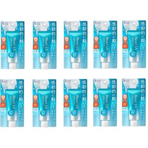 Kao Biore UV Aqua Rich Watery Essence SPF50+ PA++++ - 70g 10pcs Set
