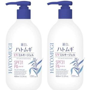KUMANO COSME - Reihaku Hatomugi UV Care & Moisturizing The UV Milky Gel SPF31 PA+++ - 400ml (2ea) Set