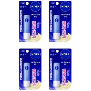 NIVEA Japan - Moisture Lip Unscented - 3.9g (4ea)