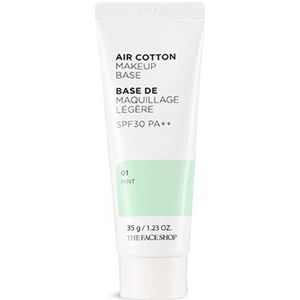 THE FACE SHOP - Air Cotton Makeup Base - Mint - SPF 30 PA++