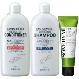 KAMINOMOTO X SOME BY MI Hair Care Shampoo & Conitioner & Treatment Set
