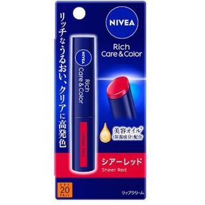 NIVEA Japan - Rich Care & Color Lip Sheer Red - 2g
