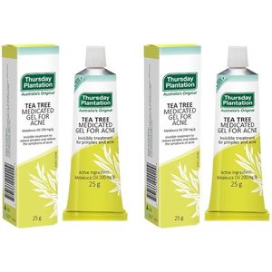 Thursday Plantation - Tea Tree Medicated Gel For Acne - 25g (2ea) Set