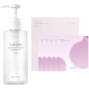 LUVUM - Bamboo Hyaluronic Moisture Gel Cleanser - 200ml + Slow Aging Phyto Collagen Gel Mask - 5 pcs Set