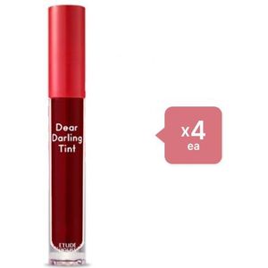 ETUDE - Dear Darling Water Gel Tint - OR204 Cherry Red/5g (4ea) Set