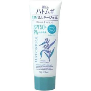 KUMANO COSME - Reihaku Hatomugi UV Care & Tone Up The Tone Up UV Milky Gel SPF50+ PA++++ Mint Green Tube Type - 70g