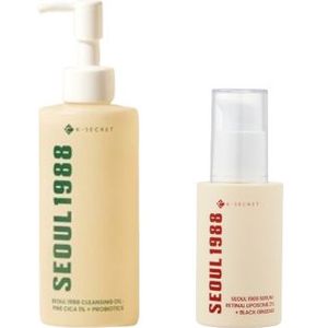 KSECRET - SEOUL 1988 Serum : Retinal Liposome 2% + Black Ginseng - 30ml + Cleansing Oil : Pine Cica 1% + Probiotics - 200ml Set