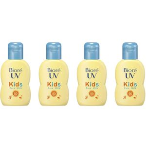 Kao - Biore UV Kids Pure Milk Sunscreen SPF50 PA+++ - 70ml (4ea) Set