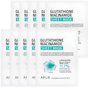 APLB - Glutathione Niacinamide Sheet Mask - 25ml (10pcs) Set