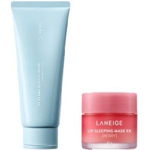 LANEIGE - Water Bank Blue Hyaluronic Cleansing Foam - 150g (1ea) + Lip Sleeping Mask EX 20g - Berry (1ea) Set