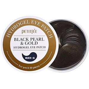 [Promotie] PETITFEE - Black Pearl & Gold Hydrogel Eye Patch - 60stukken