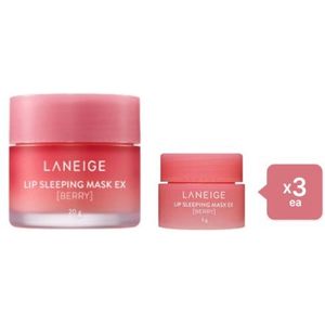 LANEIGE Lip Sleeping Mask EX - Berry - 20g (1ea) + 3g (3ea) Set