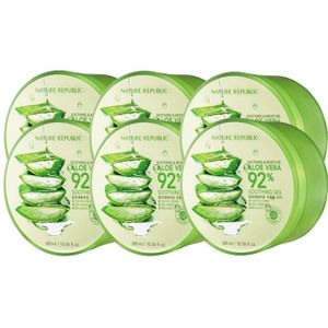 NATURE REPUBLIC - Soothing & Moisture Aloe Vera 92% Soothing Gel (6elk) Set