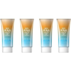 Rohto Mentholatum Skin Aqua Tone Up Essence Latte Beige SPF50+ PA++++ 80g (4ea) Set