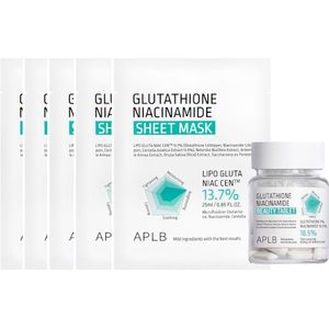 APLB - Glutathione Niacinamide Beauty Tablet - 30ea & Sheet Mask - 25ml (5 pcs) Set