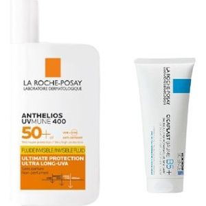 La Roche Posay Anthelios UVmune 400 Invisible Fluid SPF50+ - 50ml (1ea) + Cicaplast Baume B5+ - 100ml (1ea) Set
