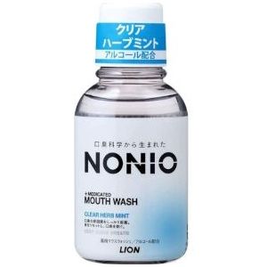 LION - Nonio Small Mouth Wash - 80ml - Clear Herb Mint