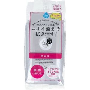 Shiseido - Ag Deo 24 Clear Shower Sheet - 30pcs - Unscented