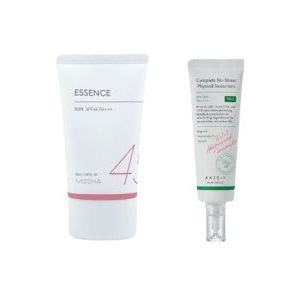 MISSHA All Around Safe Block Essence Sun SPF45 PA+++ - 50ml X AXIS-Y - Complete No Stress Physical Sunscreen SPF50+ PA++++ - 50ml