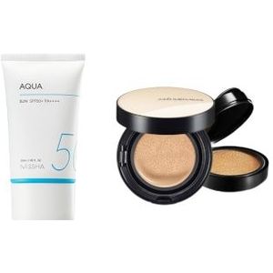 MISSHA - All-Around Safe Block Aqua Sun SPF50+ PA++++ (New version of All-Around Safe Block Aqua Sun Gel ) - 50ml X Jung Saem...