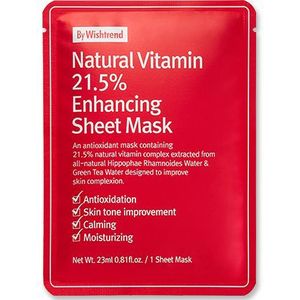 [PROMOTIE]By Wishtrend - Natural Vitamin 21.5% Enhancing Sheet Mask - 1elk