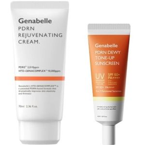 Genabelle - PDRN Rejuvenating Cream - 70ml & PDRN Dewy Tone-up Sunscreen SPF50+ PA++++ - 40ml Set