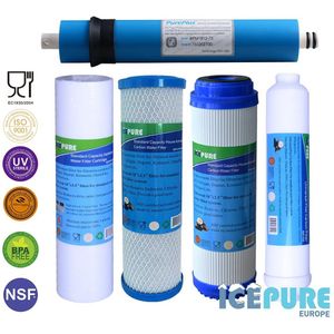 Omgekeerde Osmose Vervangingsset Compleet 75 GPD