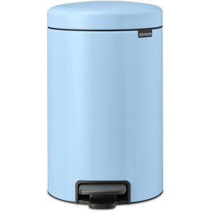 Brabantia NewIcon pedaalemmer 12 liter met kunststof binnenemmer - Dreamy Blue