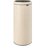 Brabantia Touch Bin Flat Top afvalemmer 30 liter met kunststof binnenemmer - Soft Beige