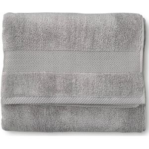 Blokker handdoek 600g - lichtgrijs - 70x140 cm