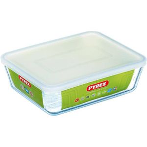 Pyrex Cooking & Storage All in One - Met Deksel - Borosilicaatglas - 25 x 20 cm - 2.6 l