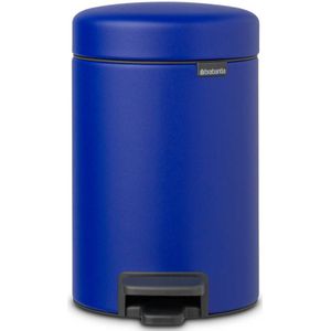 Brabantia NewIcon Prullenbak - 3 liter - Mineral Powerful Blue