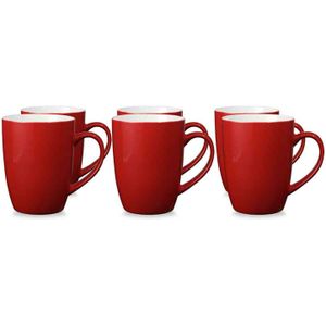 Blokker KV mok - 32 cl - rood - 6 stuks