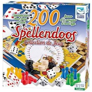 Clown Games Spellendoos 200dlg NL/FR/DU/EN - 200-delige spellendoos voor 1-6 spelers vanaf 6 jaar