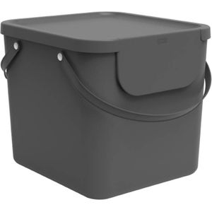 Rotho Albula afvalbak - 40 liter - antraciet