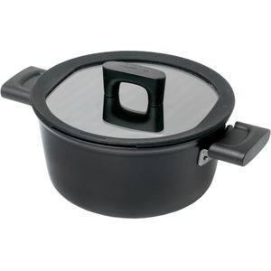 Fiskars Hard Face Braadpan 3,5L - Zwart - Duurzame anti-aanbaklaag - Geschikt voor alle kookplaten