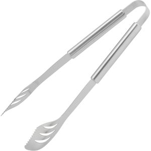 Le Creuset BBQ Outdoor Collection 41214000010000 Stainless Steel Tongs, barbecuetang