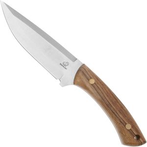 Beavercraft HGK1-ART Hunting Knife, Stainless Steel, Walnut Handle, vaststaand mes met versierd foedraal