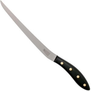 Robert Herder Fileermes SeaKnives - Edwin Vinke's - Stijf - RVS - Lemmet 210 mm - Heft POM Zwart