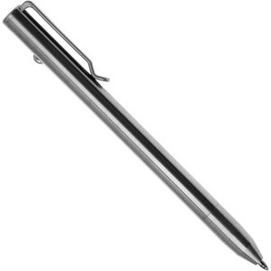 Big Idea Design Slim Bolt Action Pen SBA-RW Raw Titanium, everyday carry pen
