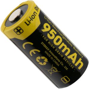 Nitecore NL169, 16340 oplaadbare Li-ion accu, 950 mAh