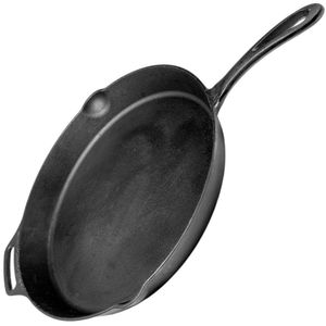 Petromax fp40-t, skillet, 40 cm, pan met steel, gietijzer, zwart