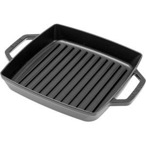 Staub Grillpan - 2 grepen - 23 x 23 cm - Zwart