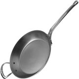 De Buyer Koekenpan Mineral B Pro 32 cm - Hoogwaardige stalen pan met natuurlijke anti-aanbakeigenschappen