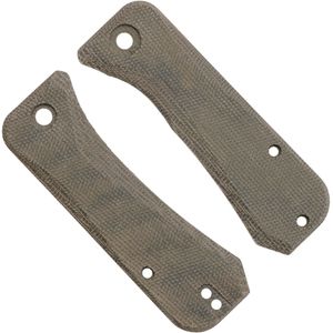 Flytanium Banter 1288 Groove Green Canvas Micarta Scales