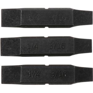 Leatherman Bits 931025 platte schroevendraaier 1/4" en 3/16", 3 stuks