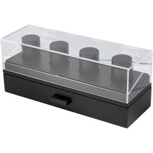 Holme & Hadfield Watch Deck Pro RE-UKC8-ZLQC Black, horloge display voor 4 stuks