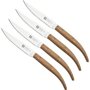 Zwilling Steak 39160, 4-delige steakmessenset, steeneik